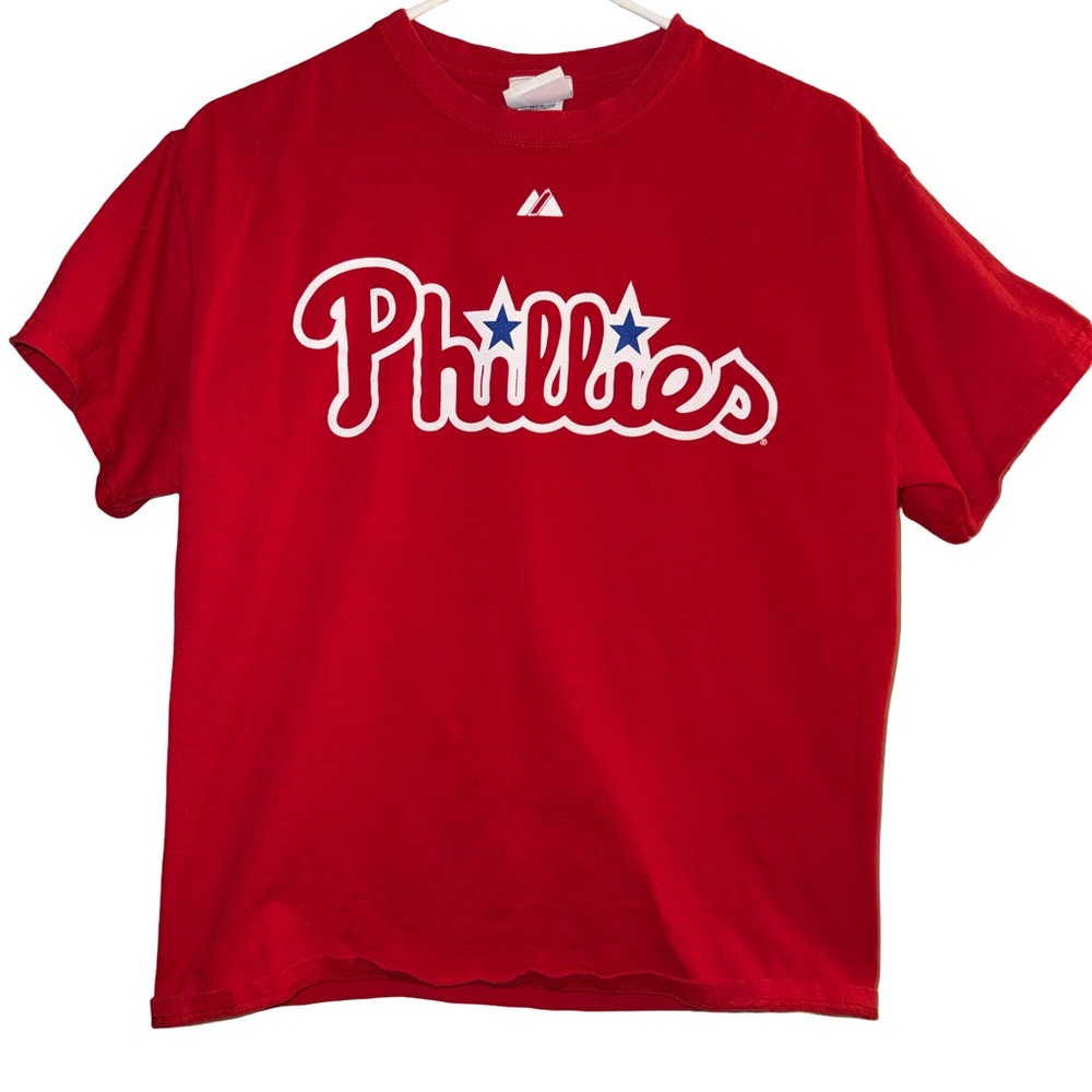 Men’s Philadelphia Phillies Moyer Red Short Sleeve Tee